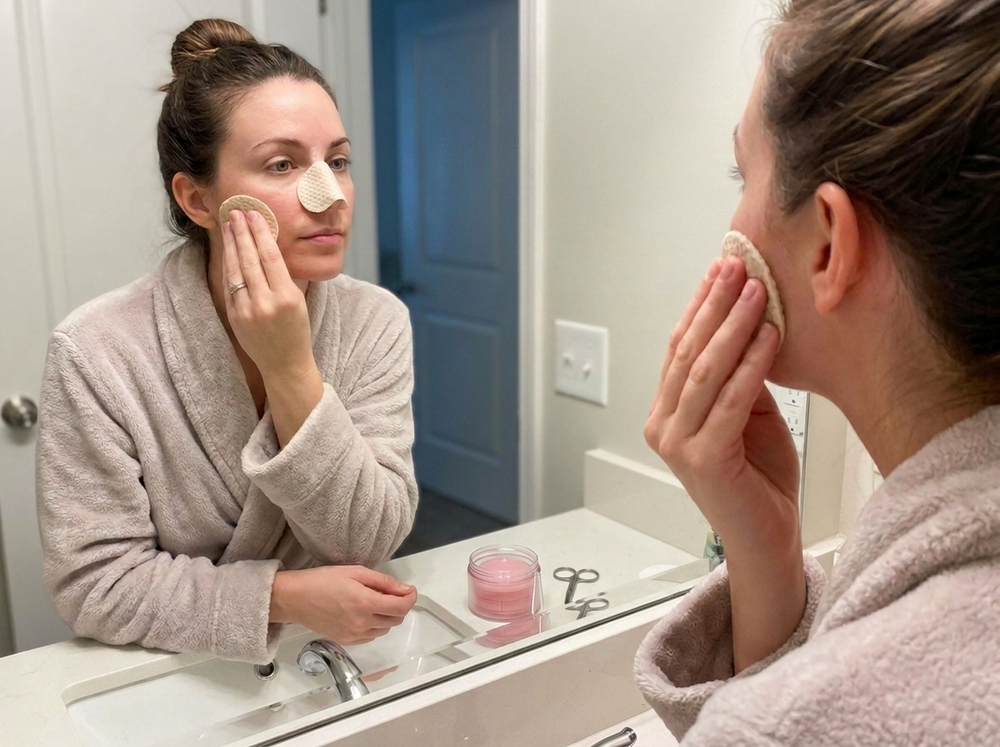 7. The Same Pad Works on Cheeks, Nose, Chin and Chest Flushing